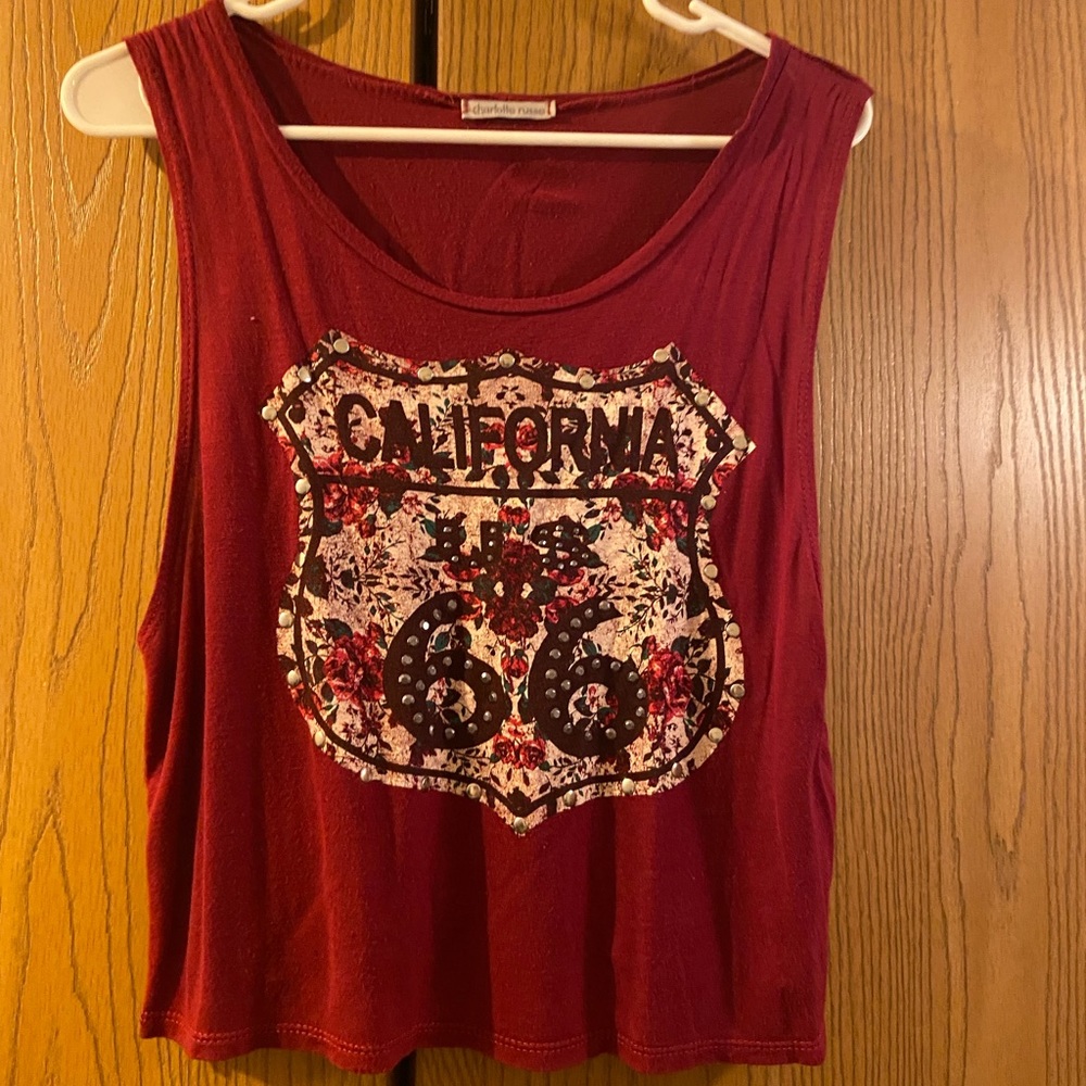 Crop top tank top